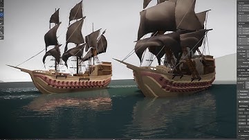 VR mockup rendered in Blender