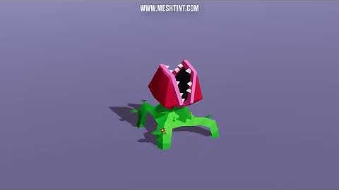 www.Meshtint.com | Plant Monster Toon Series | Animations Preview