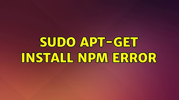 sudo apt-get install npm error (2 Solutions!!)