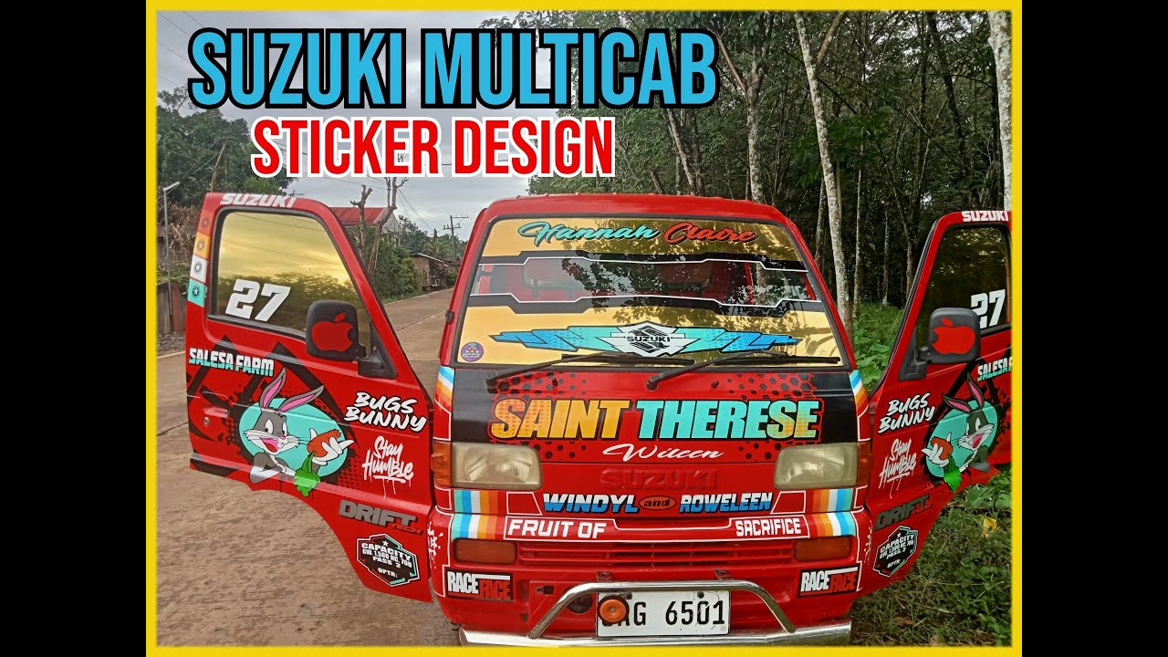 suzuki multicab BUGS BUNNY STICKER DESIGN! - YouTube