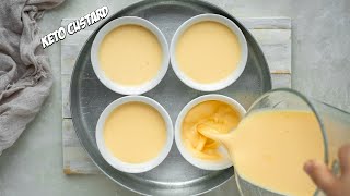 3 Ingredient Keto Custard | Very Easy and Delicious Dessert