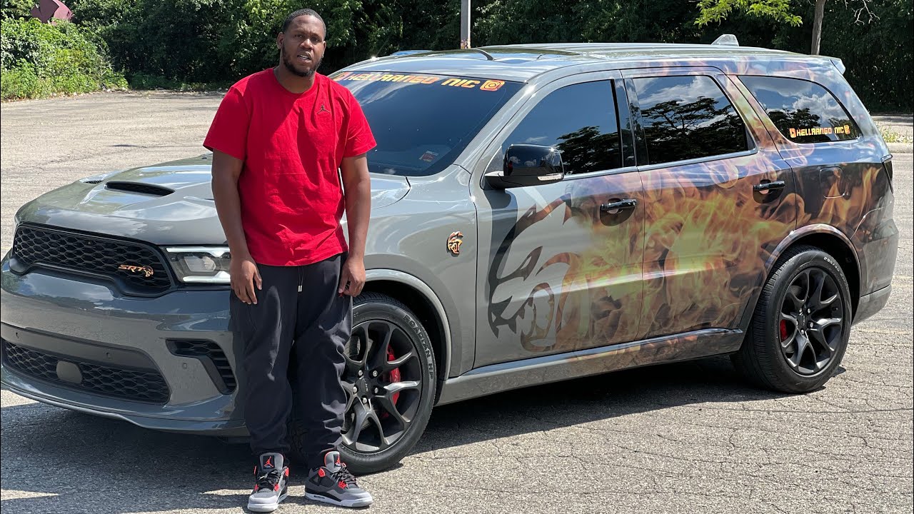 NEW WRAP ON A HELLCAT DURANGO 👹 YouTube