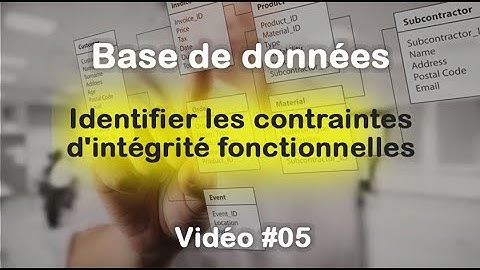 Base de données #05 : Identifier les contraintes d
