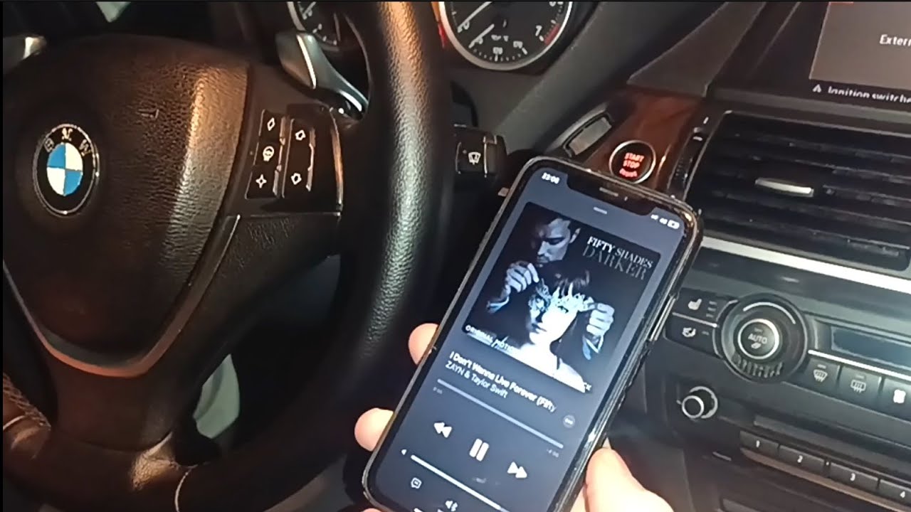 BMW X6. E71 Bluetooth audio. - YouTube