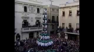 Castellers de Vilafranca - Primer 3 de 10 amb folre i manilles