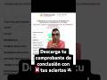 #usicamm Descarga tu comprobante del instrumento de valoración de conocimientos P.V. con aciertos
