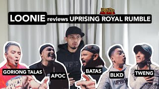 LOONIE | BREAK IT DOWN: Rap Battle Review E26 | GORIONG TALAS vs APOC vs BATAS vs BLKD vs TWENG