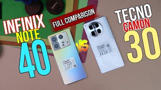 Tecno Camon 30 Vs Infinix Note 40 Full Comparison - Speed Test & Camera Test In Detailed |Hindi/Urdu