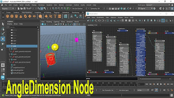 Maya 2024 tutorial-AngleDimension Node for Rigging