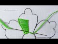 Latest Hand Embroidery Needle Work New Super Elegant Colorful Flower Amazing Design Easy Tutorial