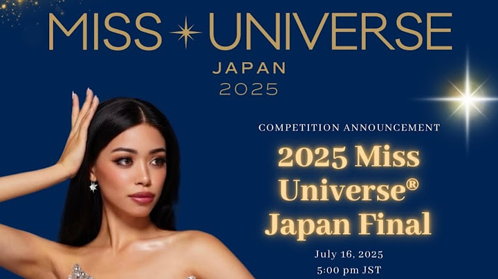 MISS UNIVERSE JAPAN 2025 FINALS NIGHT LIVE!