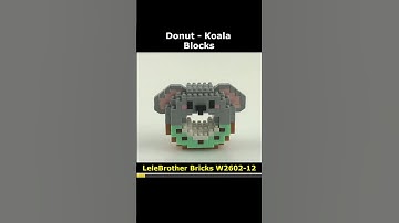 Donut - Koala W2602-12 Mini Blocks Preview #lego #brick #miniblock #nanoblock #block