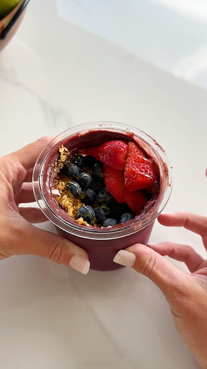 *ASMR* NINJA CREAMI AÇAÍ BOWL! #asmr #kitchen #acaibowl #smoothiebowl #ninjakitchen #ninjacreami