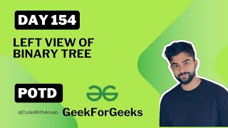 #154 Left View of Binary Tree |Binary Tree| Java