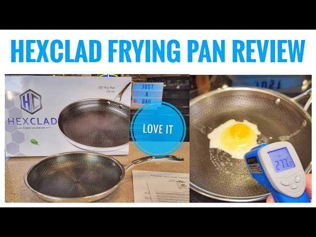 Review HexClad 10 Inch Hybrid Frying Pan Non-Stick Surface 