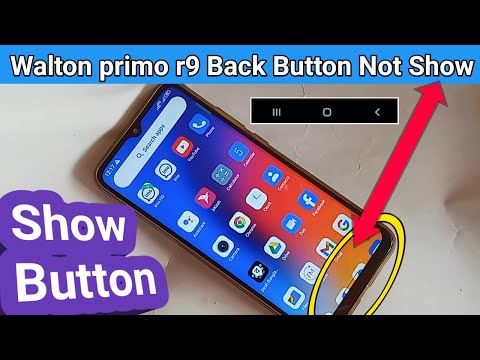 Walton primo R9 back button not show // back button settings