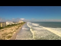 Hurricane Joaquin Storm Surge Makes Great Surf Cocoa Beach Drone Video