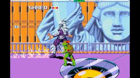 Teenage Mutant Ninjas Turtles 4 (Hard) [Stage 10] {Final Boss} Technodrome The Final Shell Shock