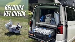 Exploring Belgium in our VW California Campervan + vet return trip