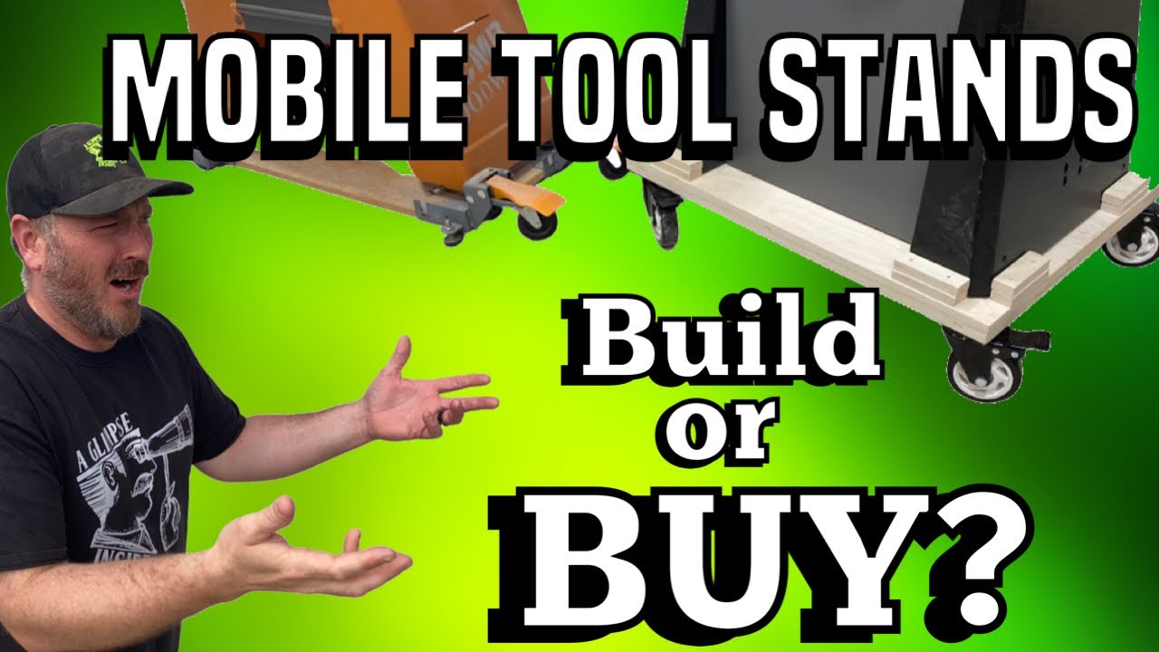 Build An Easy Low Profile Mobile Base For Your Shop Tools! 