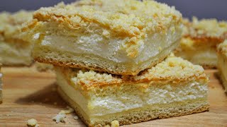 Творожный пирог (торт) с песочной крошкой в духовке простой пошаговый видео рецепт Творожный пирог (торт) с песочной крошкой в духовке простой пошаговый видео рецепт