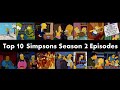 Top 10 Simpsons Season 2 Episodes