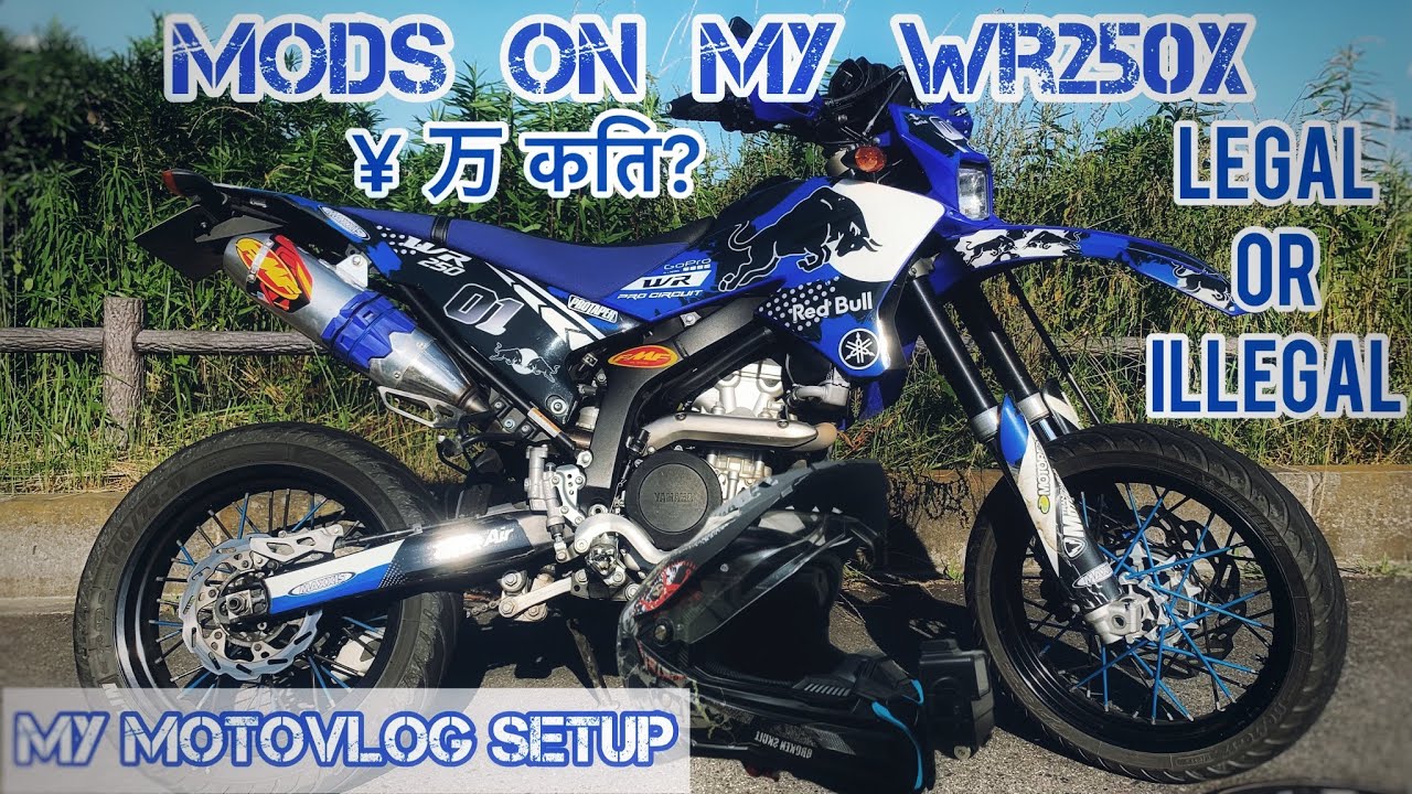 Bike Modification In Japan Legal/Illegal | Mods On WR250X モタード | MotoVlog Setup