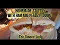 HOME MADE STOTTIE CAKE WITH HAM &amp; PEASE PUDDING