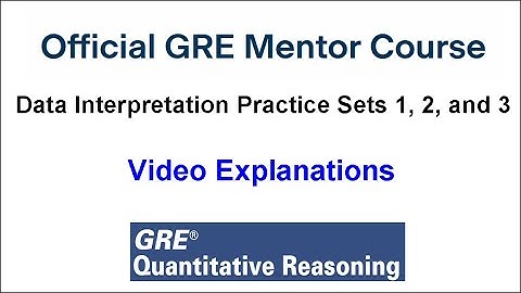 Question 01 Data Interpretation Practice Set 1 GRE Mentor