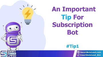 An important point about the subscription bot