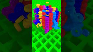 satisfying wheels fall into grid #roblox #3danimation 3D Simulation: Created and