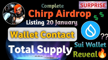 Good News | Chirp Airdrop Launching on January 20th, 2025! | Connect Sui Wallet in Kage