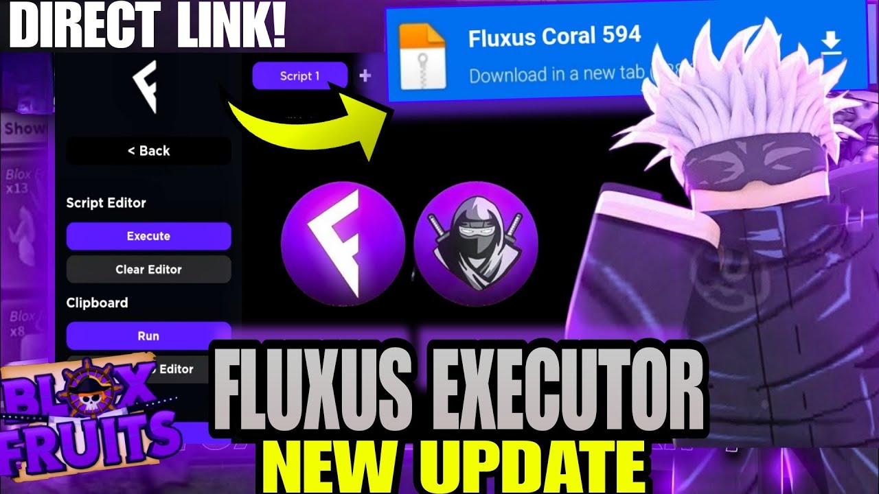 Fluxus Executor Mobile , Fluxus Coral New Update 2.600, Delta Executor,  fluxus Atualizado 