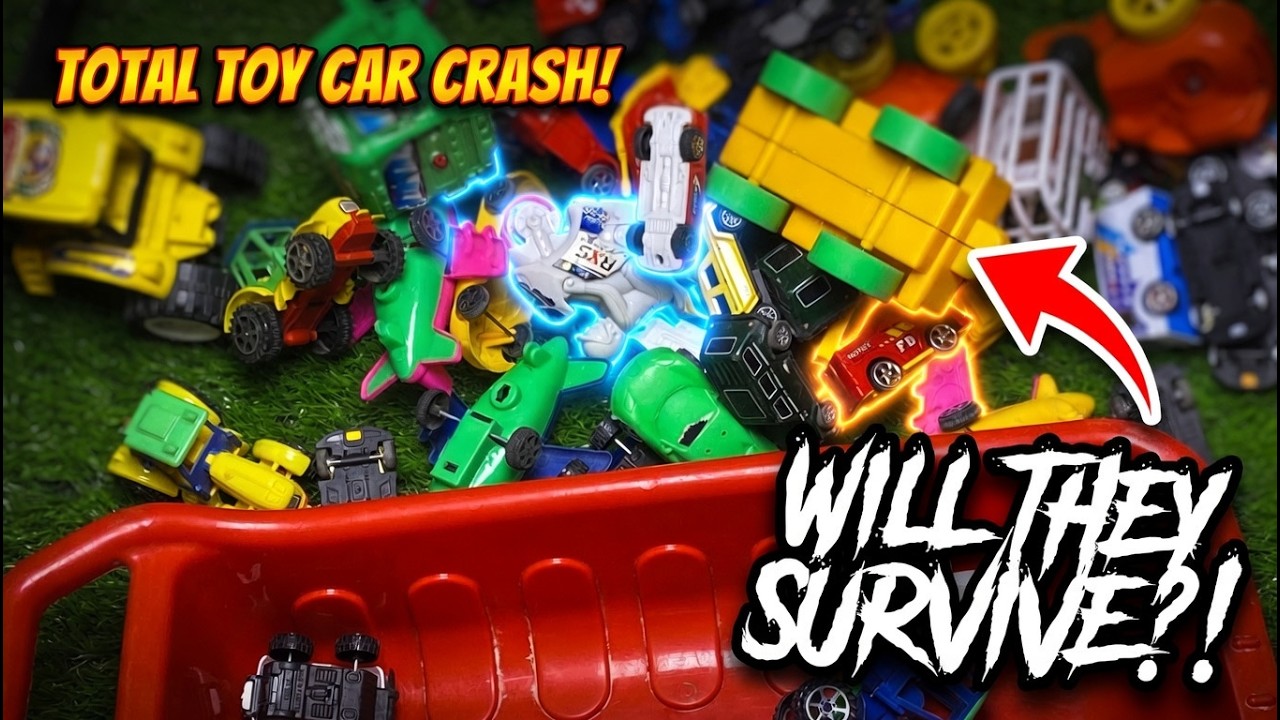 15 Min Satisfying Toy Car Crash Compilation 🚗 Relaxing ASMR Sounds