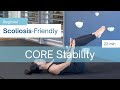 22min scoliosisfriendly core stability workout  support your spine beginner