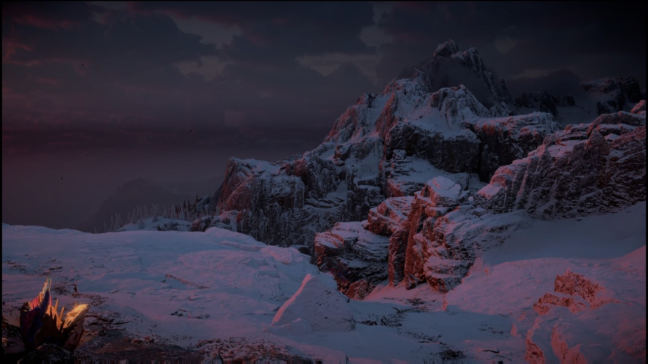 Snowy mountain pass ambiance | Day & Night