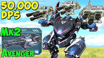 50k DPS Full Mk2 Avenger Falcon Gameplay War Robots Viewer Request WR