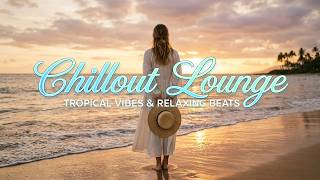 Sunset Reflections on an Empty Beach | Lounge Music Escape