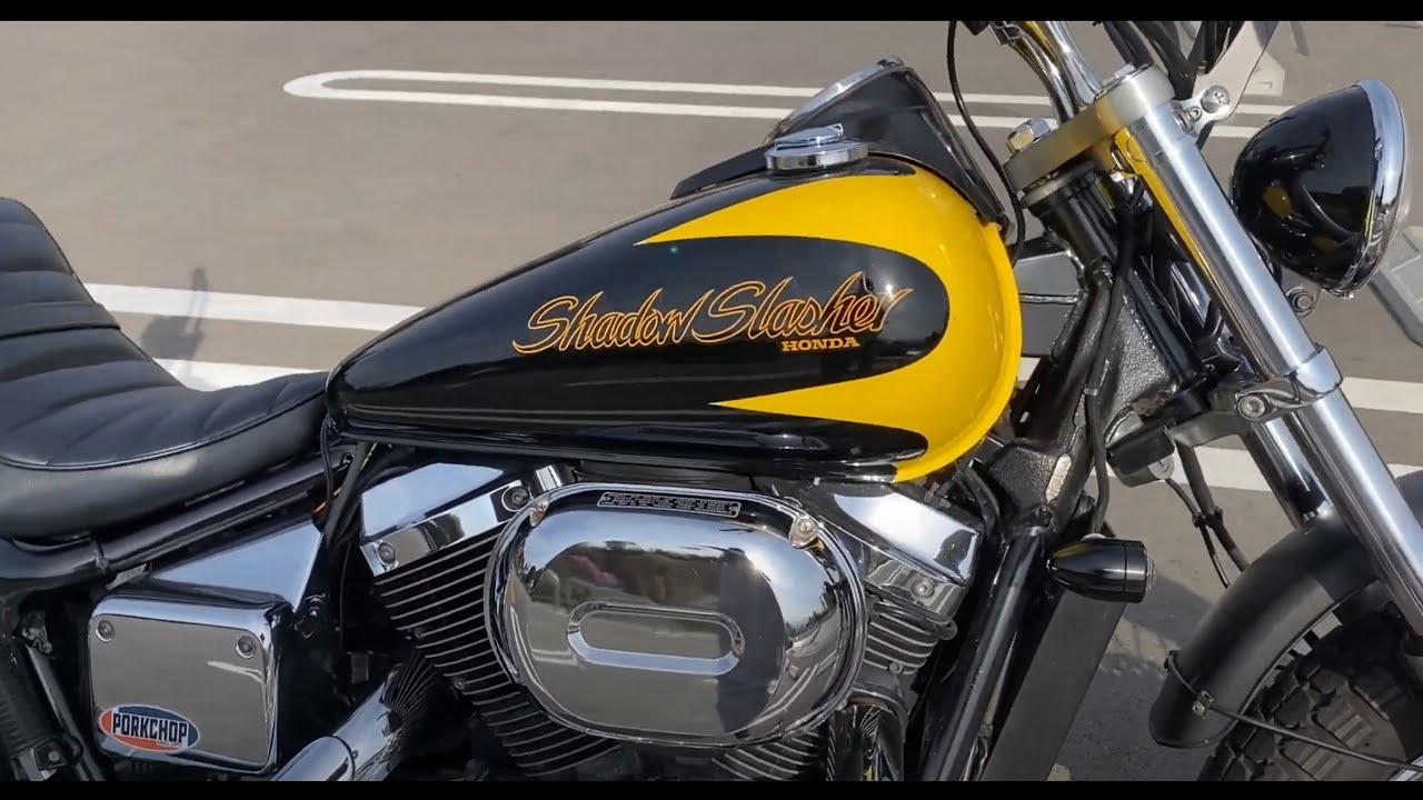 2001 HONDA Shadow Slasher 750 Custom - YouTube