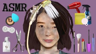 [ASMR]animation that transforms a homeless woman./I want to go to a club../Makeup Animation/asmr