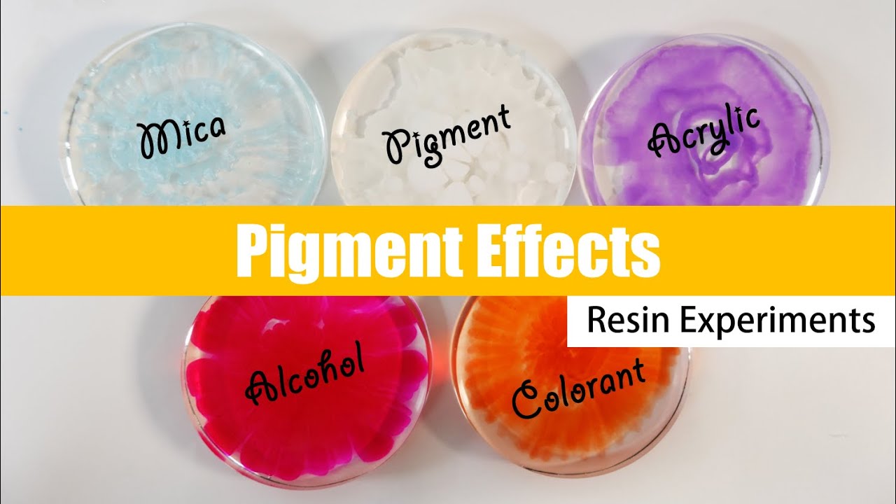 Effects of Colorant Alcohol Ink Acrylic Paint Pigment and Mica
