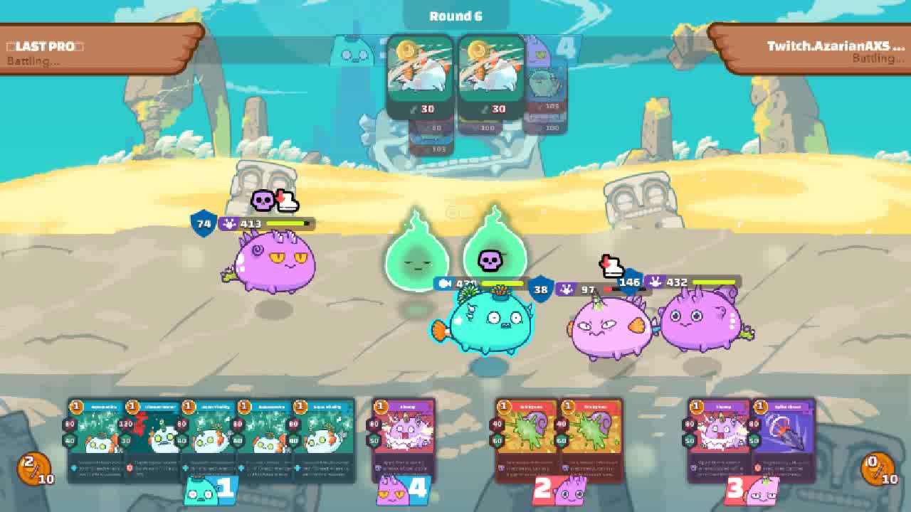Axie Infinity Double Anemone LASTPRO VS Twitch.AzarianAXS | CryptBuck