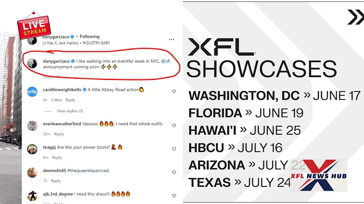 XFL Announcements Coming This Week, Breakdown XFL Player Showcase This Summer