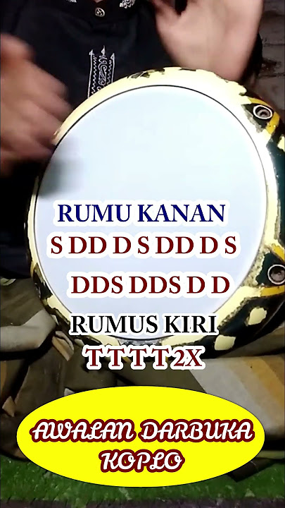 rumus awalan darbuka koplo | Belajar #darbuka #darbukapemula