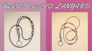 DIY Back To School ID Beaded LANYARD!!/Conference Lanyard!!!