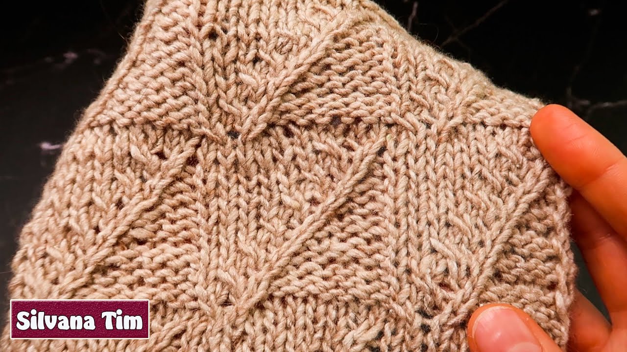 Hermoso Punto Triangulitos 🔥 TEJIDO A DOS AGUJAS / Silvana Tim
