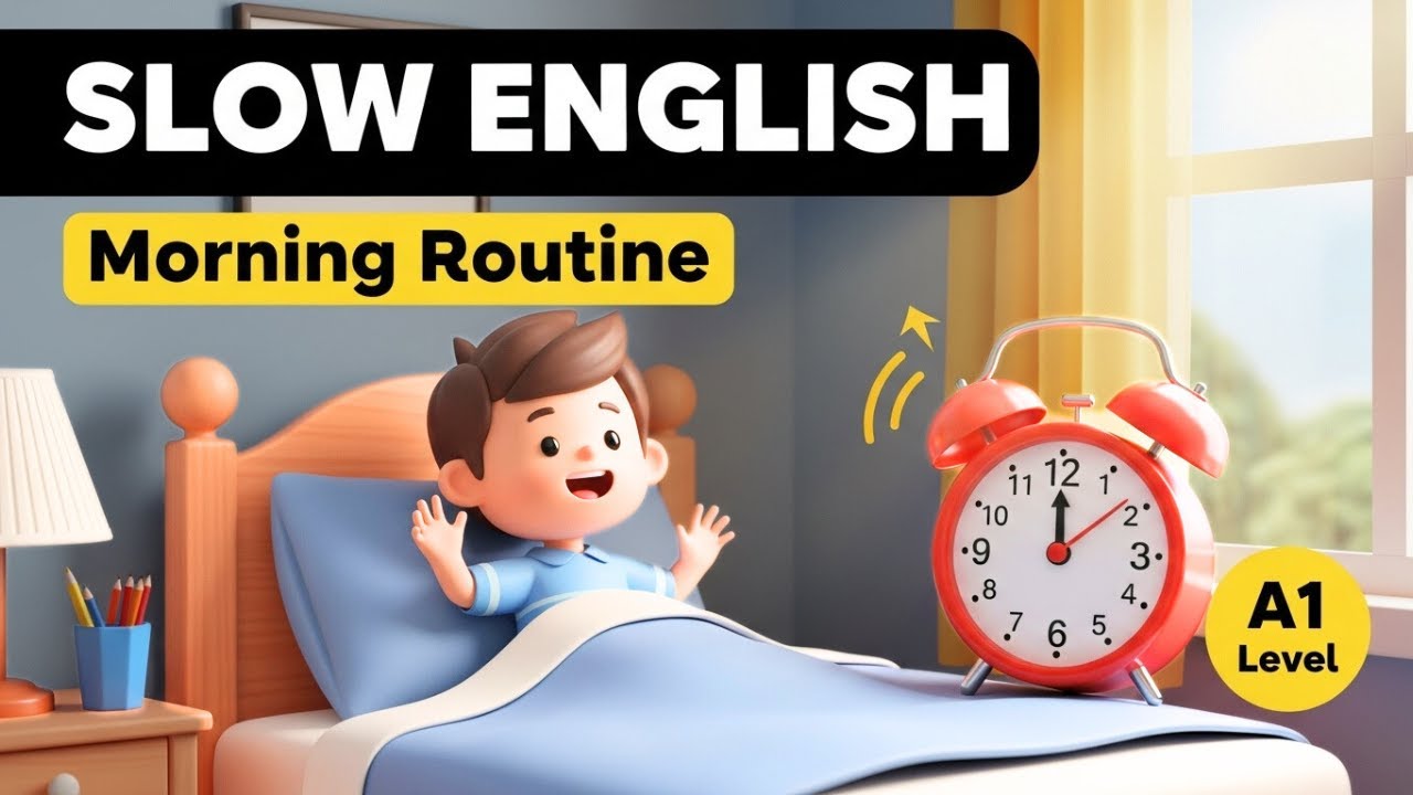 Daily English Listening Practice 🌟 Morning Routine for Beginners (A1–A2)”