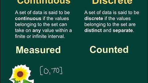 Continuous Vs. Discrete Data