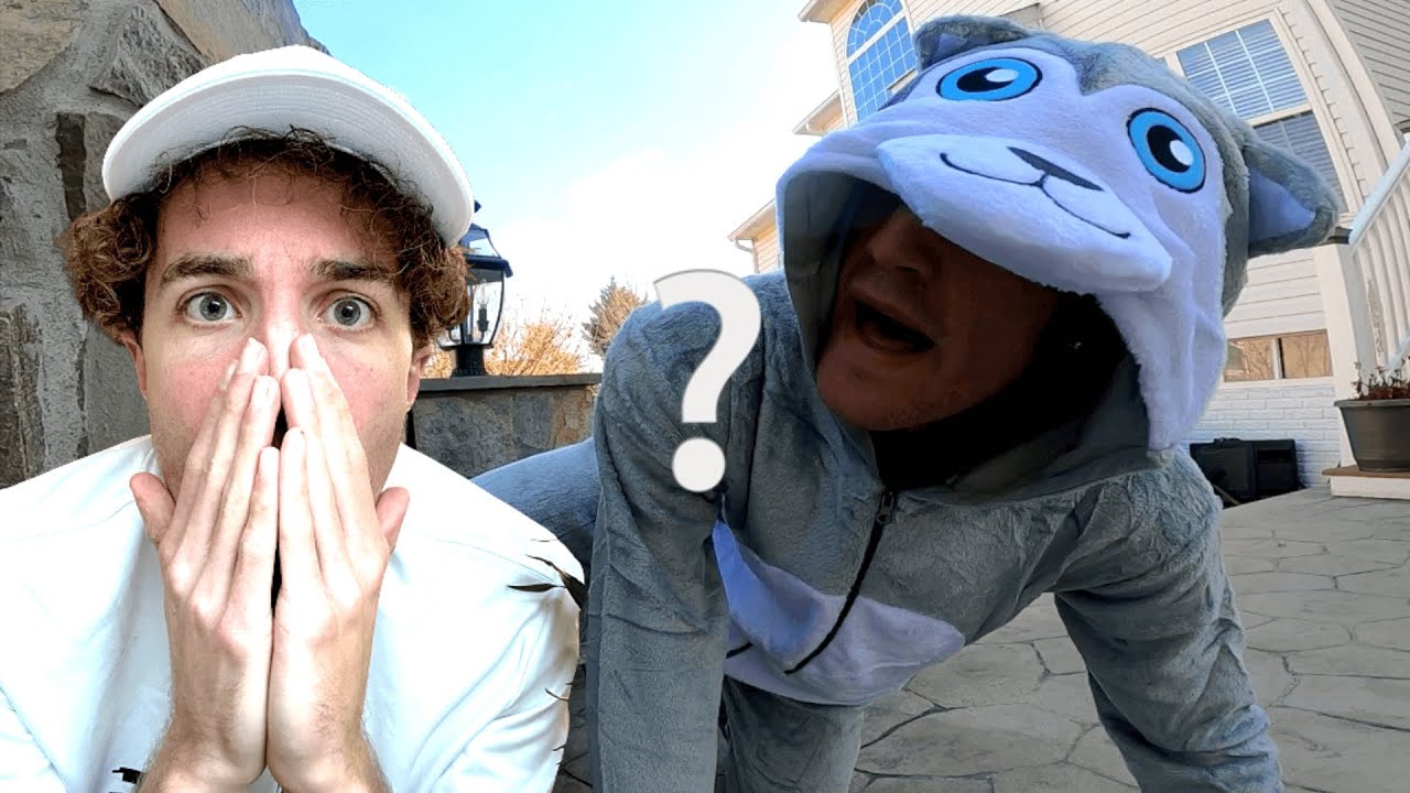 Acting like a DOG in Public for 24 Hours! **Embarrassing** - YouTube