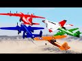 Airplane Fight #1 - Who is better? - Beamng drive